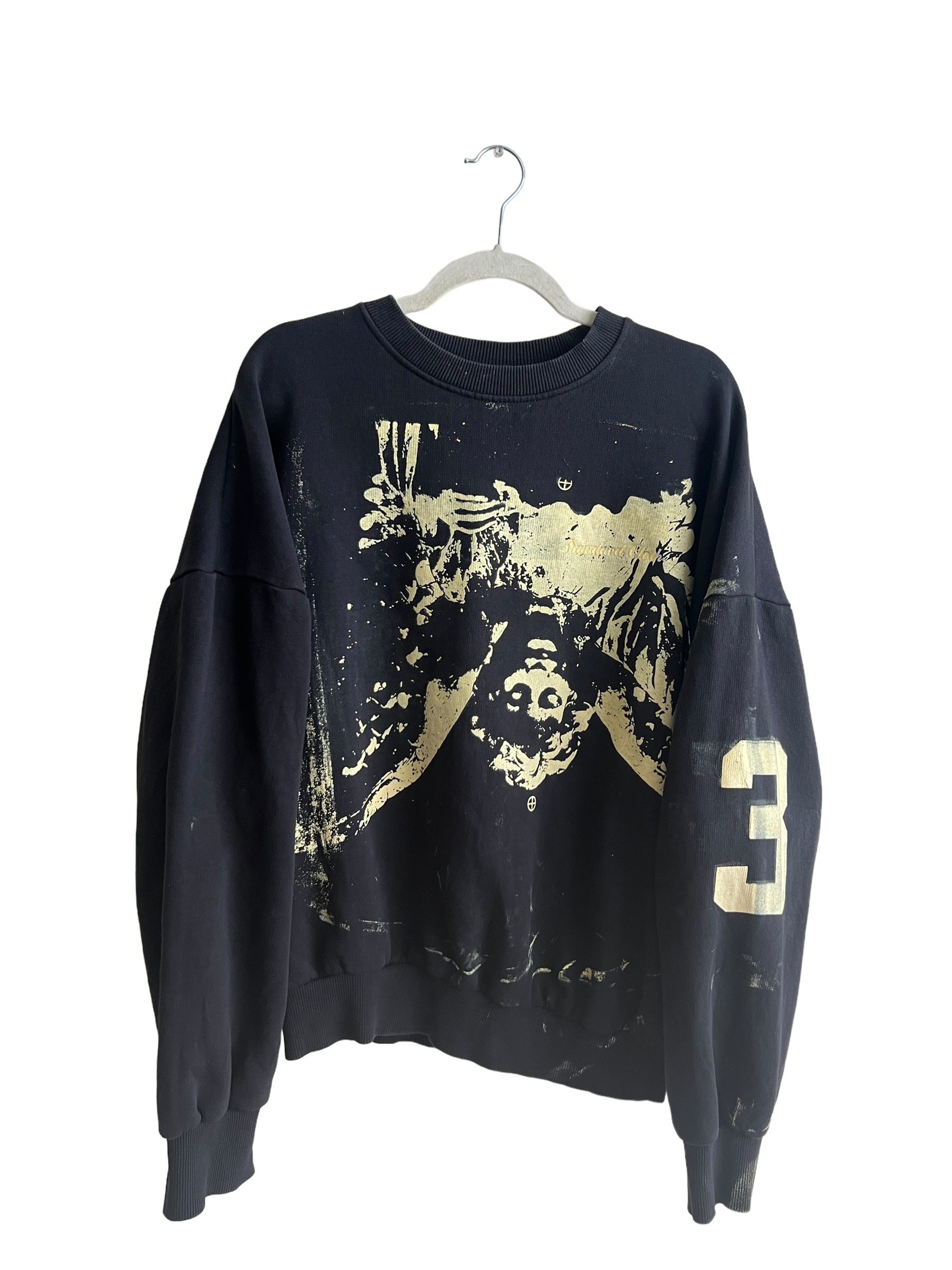 Black no.3 Crewneck - L