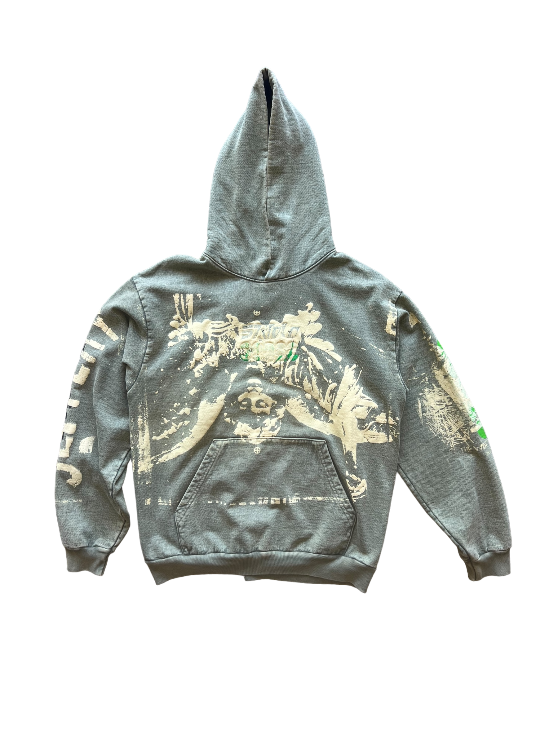 Juve x Jeffery 1/1 Olive washed Hoodie